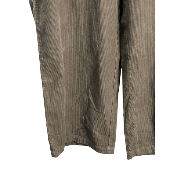 Croft & Barrow Mens 40x30 Classic Corduroy Flat Front Pants Cotton Tan  Retro - Picture 8 of 16